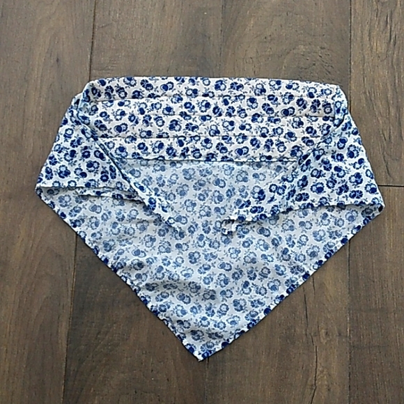 VTG 70S TOP BOHO HANKERCHIEF FLORAL WOMANS M - Picture 4 of 4